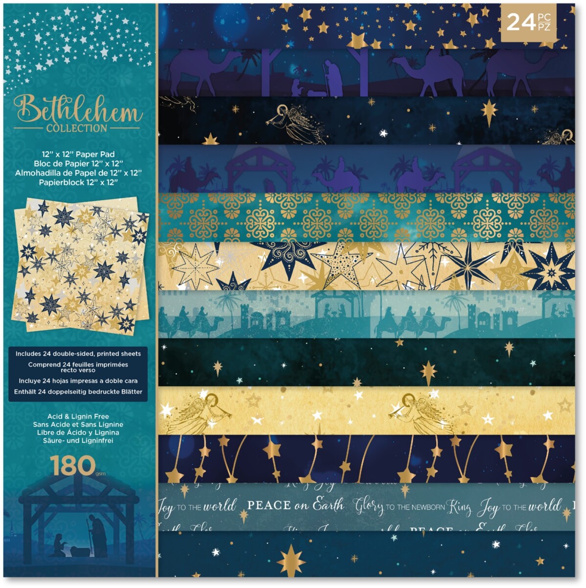 Bethlehem Collection - Paperpad 30x30 cm