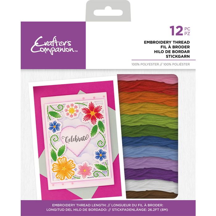 Crafters Companion - Embroidery Thread Pack - Rainbow