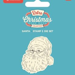 CC - Retro Christmas - Clearstamp/Snijmal set - Santa