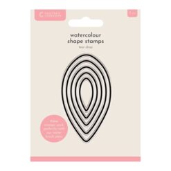CC - Watercolour Clearstamp - Tear Drop