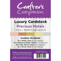 Crafter's Companion Luxury Cardstock Precious Metals A4