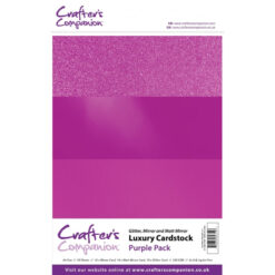 Crafter's Companion Luxury Cardstock Purple Pack A4