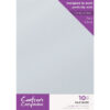 Crafter's Companion Glitter karton A4 a 10 vel - Pale Zilver