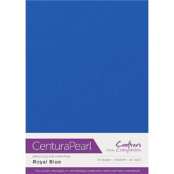 Crafter's Companion Glitter karton A4 a 10 vel - Koninklijk Blauw