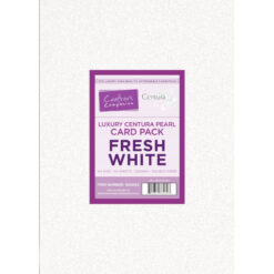 Crafter's Companion Luxury Centura Pearl Card Pack Fresh White A4