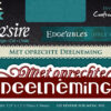 Edge'ables Rand snijmal - Met oprechte Deelneming