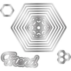 Gemini - Create A Card Snijmal - Triple Easel Hexagons