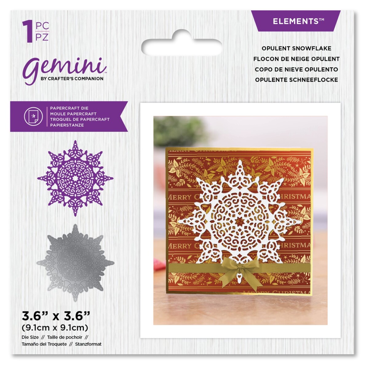 Gemini - Elements - Intricate Doily Snijmal - Opulent Snowflake