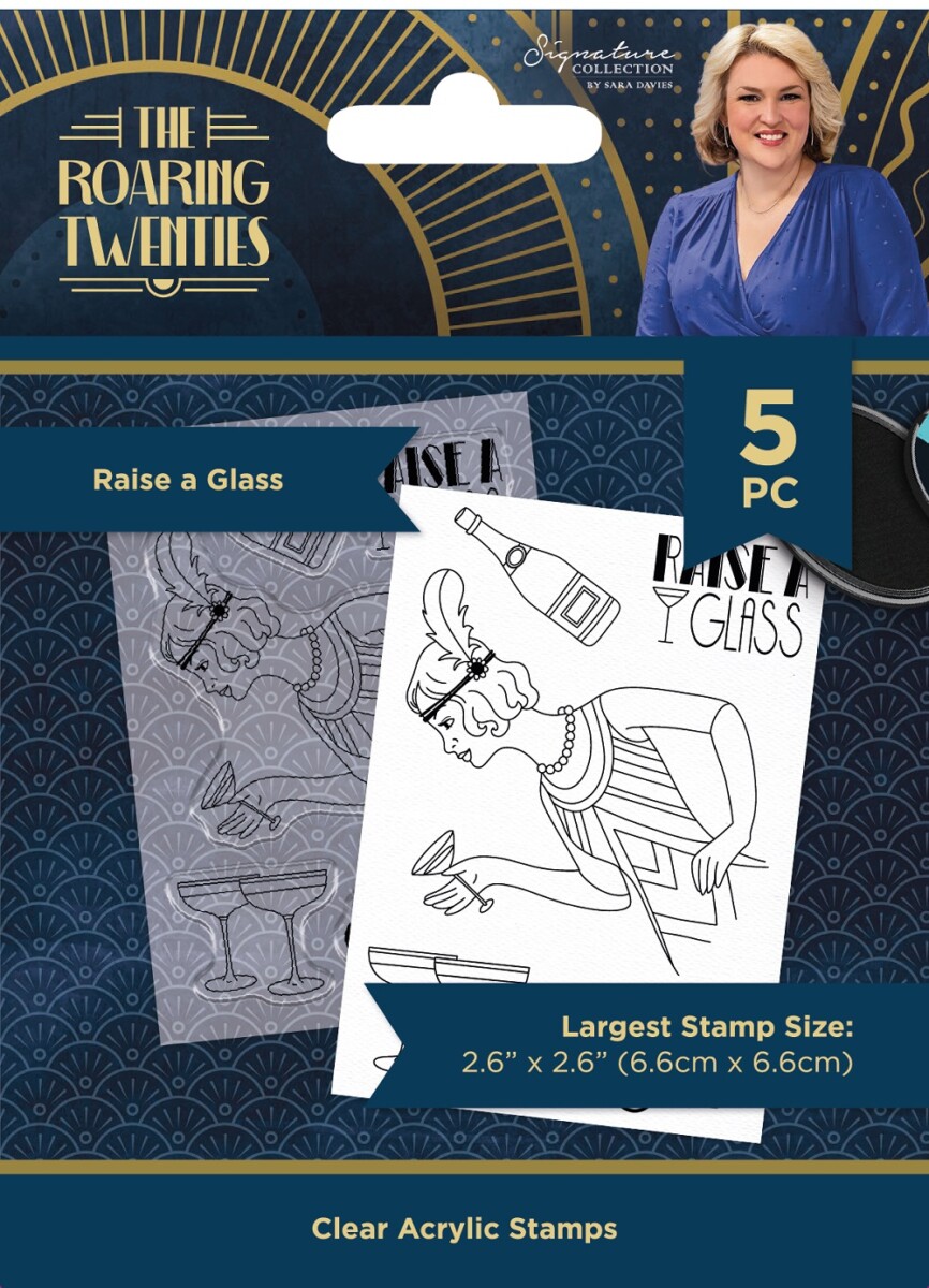 Sara Signature - The Roaring 20’s - Clearstamps - Raise a Glass