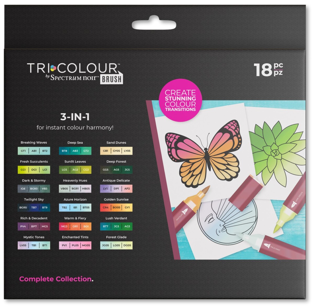 Spectrum Noir - TriColour Brush - Complete Collection 18st